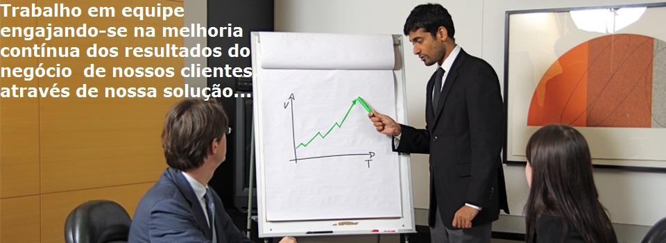 imagem de uma apresentação com flip-chart